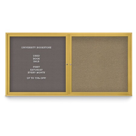 United Visual Products Corkboard, Cloud/Black, 72"x36" UV433HPLUS-BLACK-CLOUD